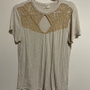 A white and lacy top